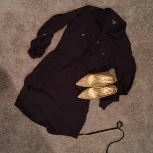 Navy Departure shirt Dress Eddie Bauer